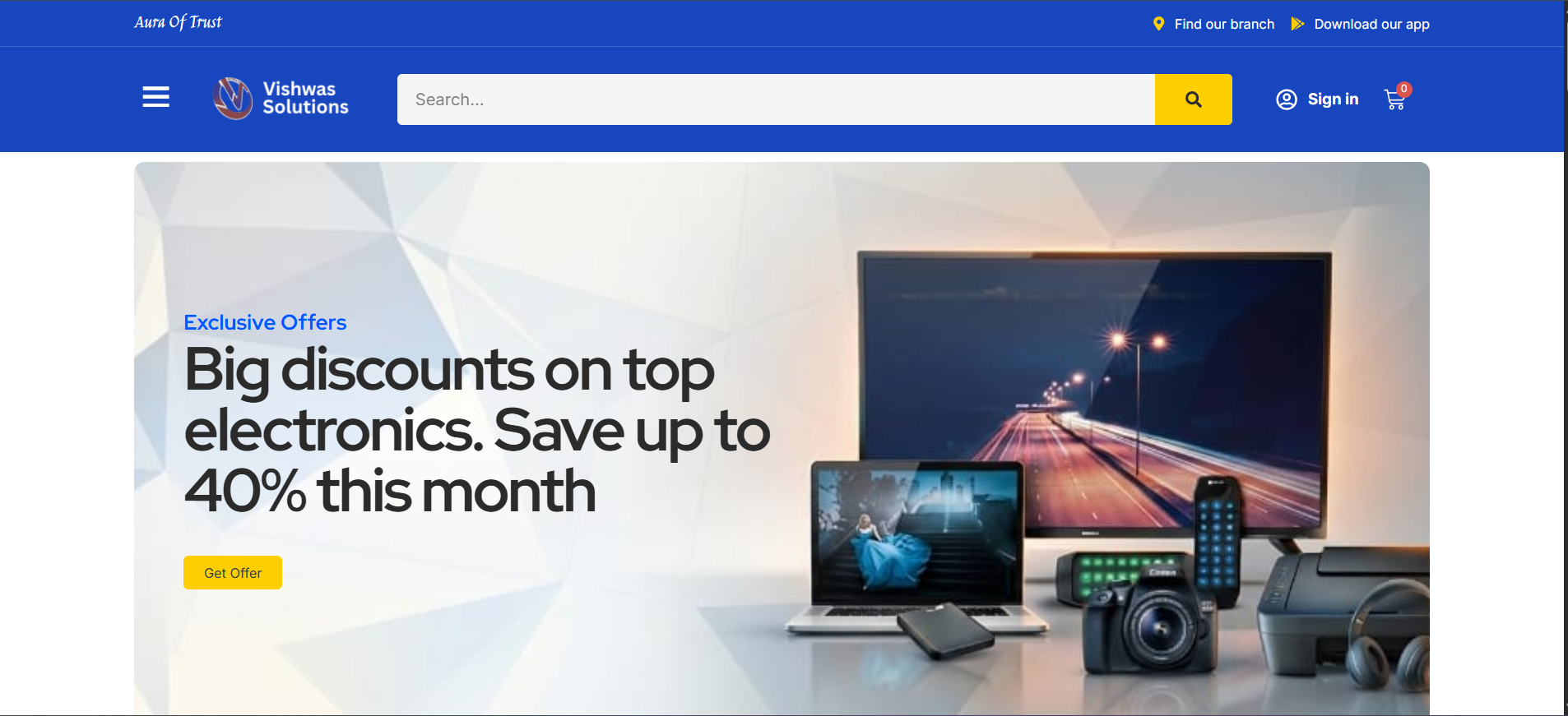 Vishwas Solutions Website